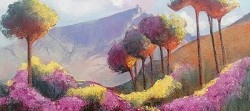 Table Mountain from Signal Hill | 2023 | Oil on Canvas | 45 x 67 cm
